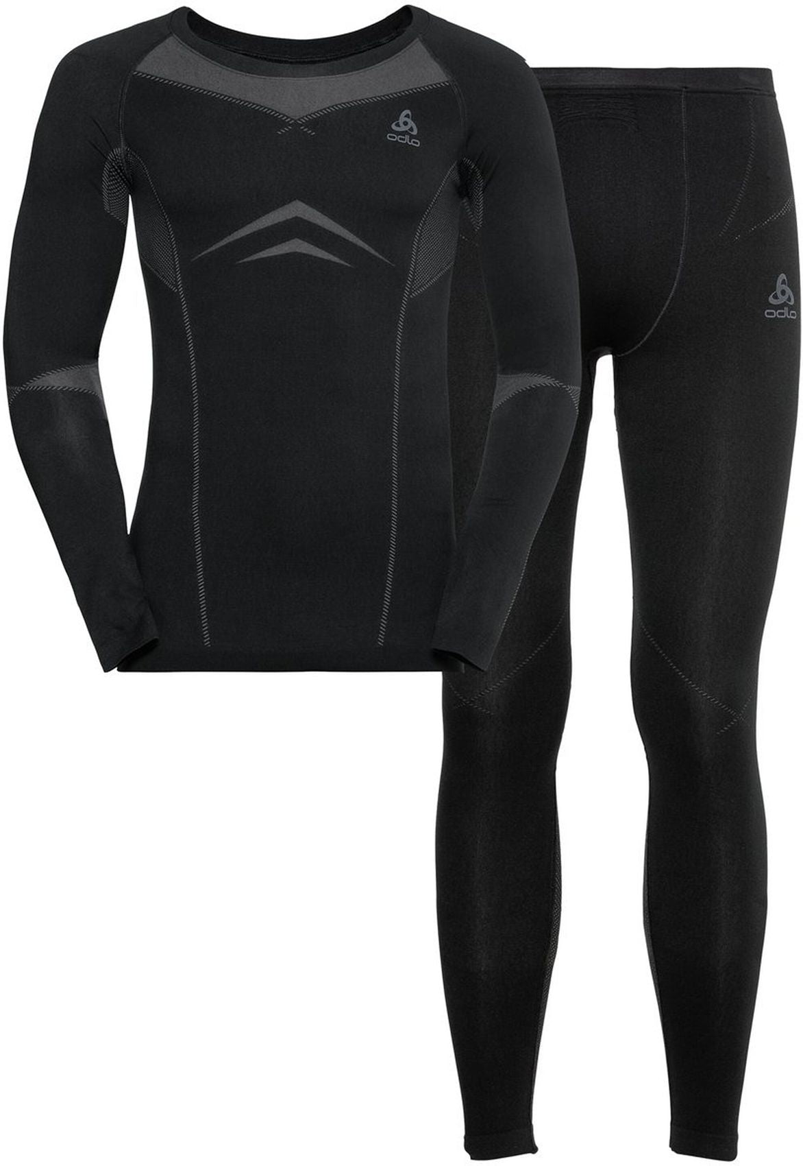 ODLO Set long FUNDAMENTALS PERFORMA, black - odlo graphite grey M