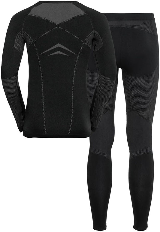 ODLO Set long FUNDAMENTALS PERFORMA, black - odlo graphite grey