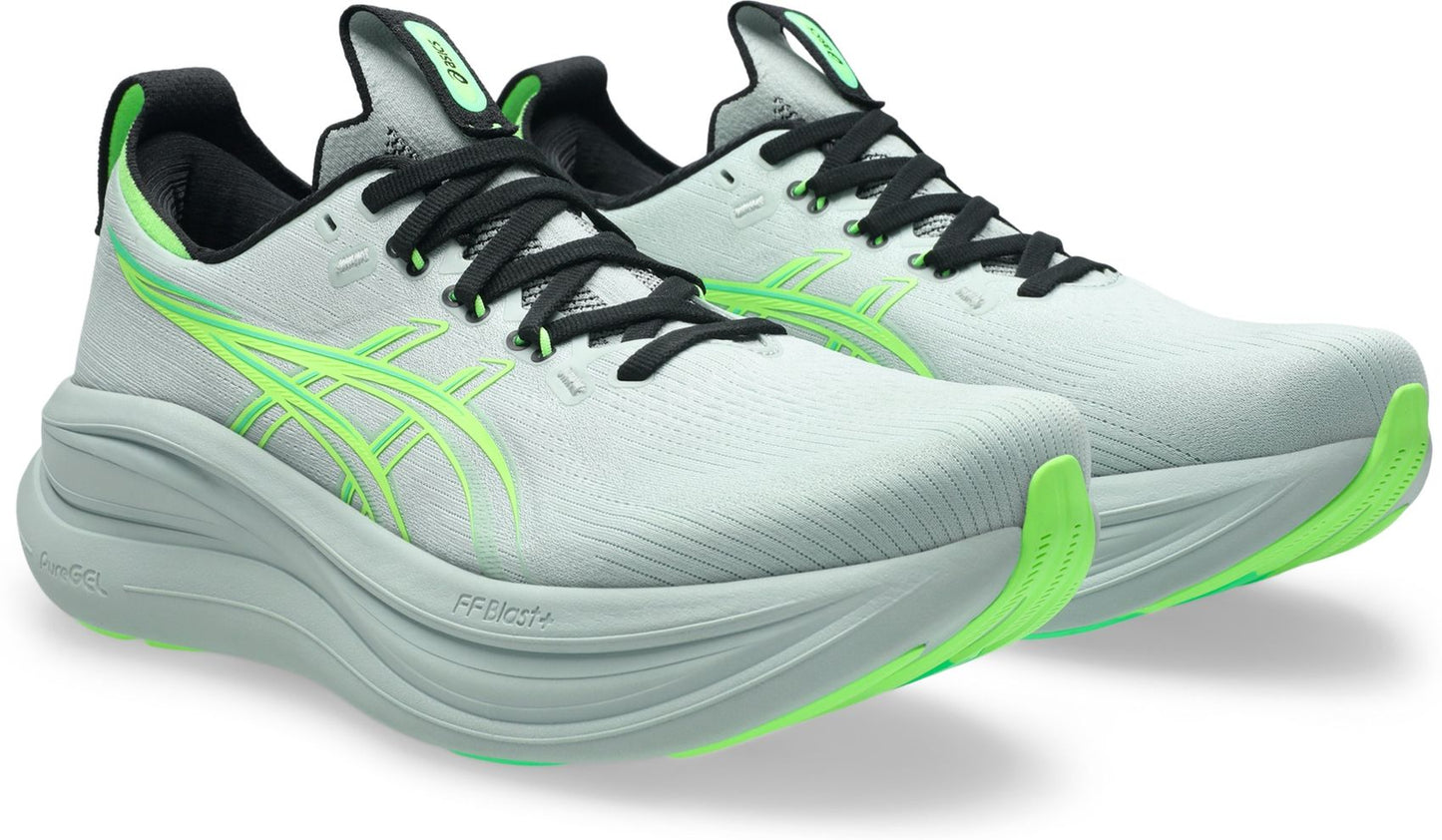 ASICS GEL-NIMBUS 28, COLD MOSS/ILLUMINATE GREEN