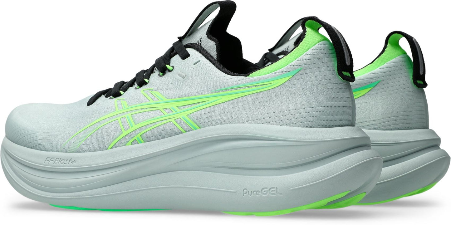 ASICS GEL-NIMBUS 28, COLD MOSS/ILLUMINATE GREEN