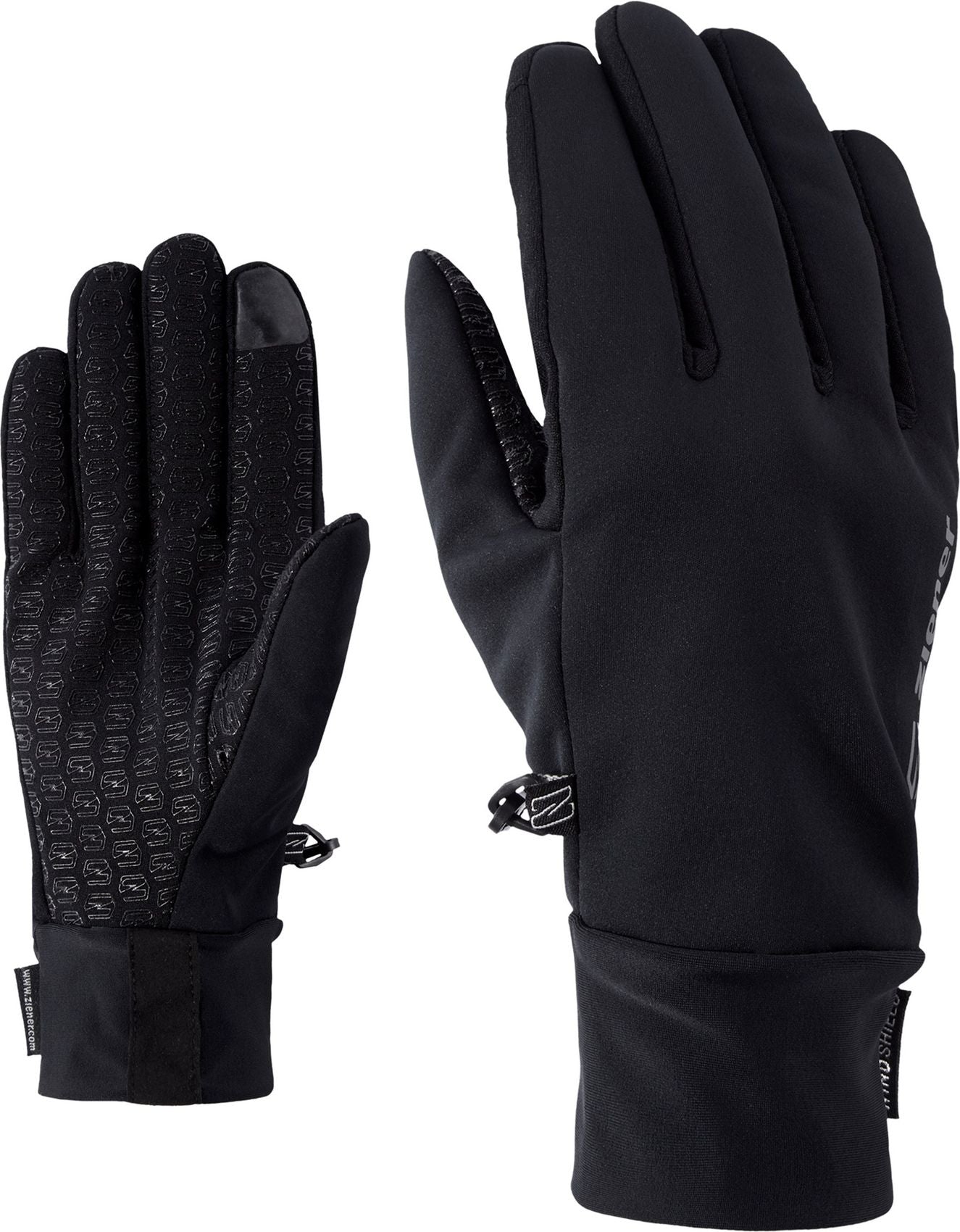 ZIENER IVIDURO-Z TOUCH glove unisex, black 8,5
