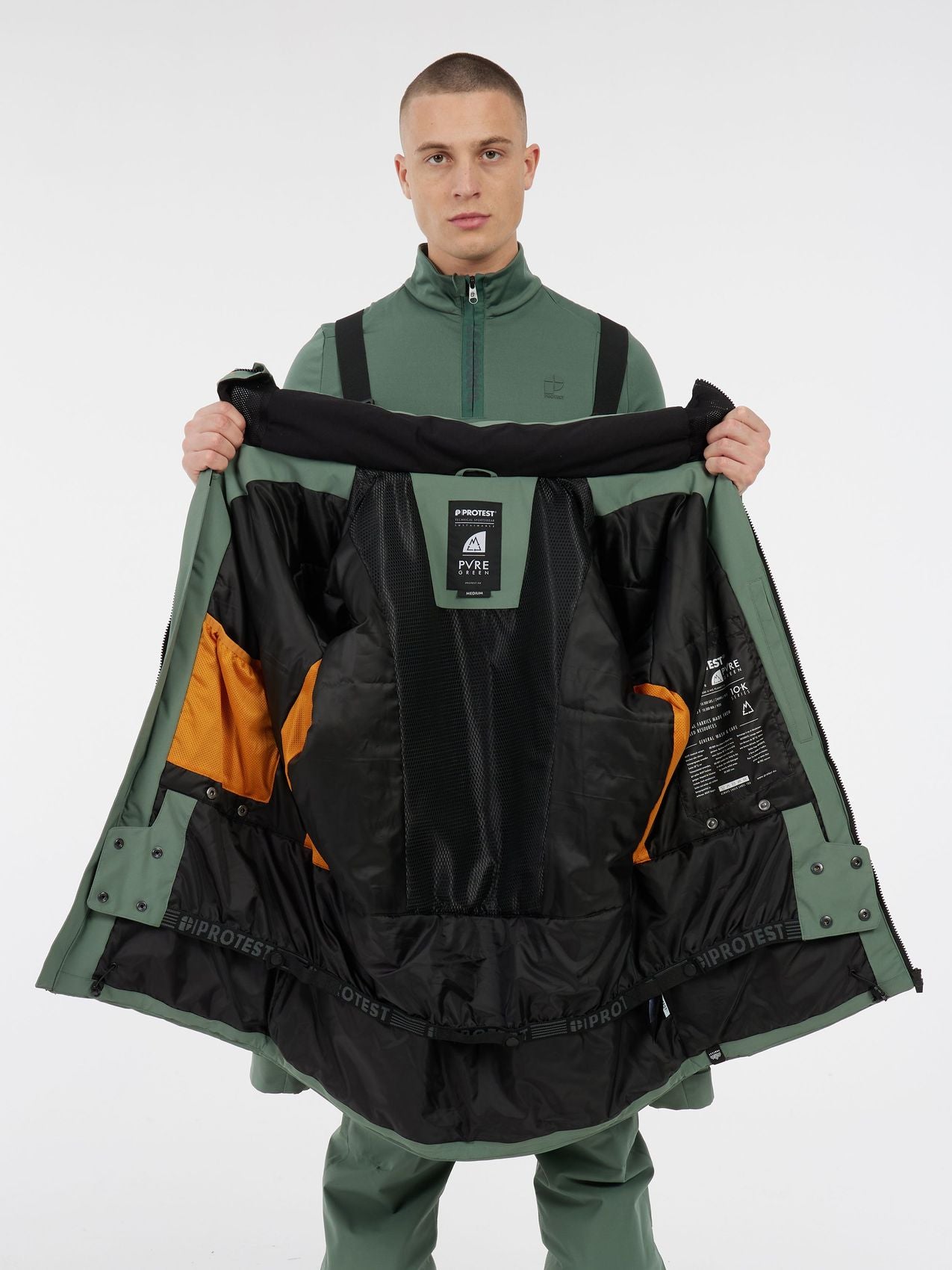 PROTEST PRTWest snowjacket, Aspen green