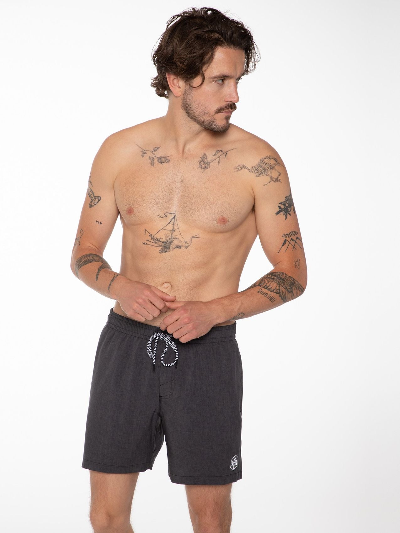 PROTEST DAVEY beachshort, True Black