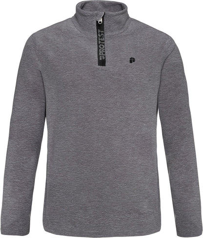 PROTEST PERFECTYM 1/4 zip active top, Dark Grey Melee Default Title