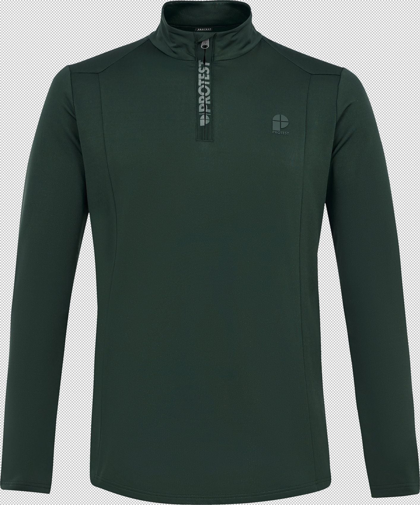 PROTEST REWILL 1/4 zip active top, Kale green M