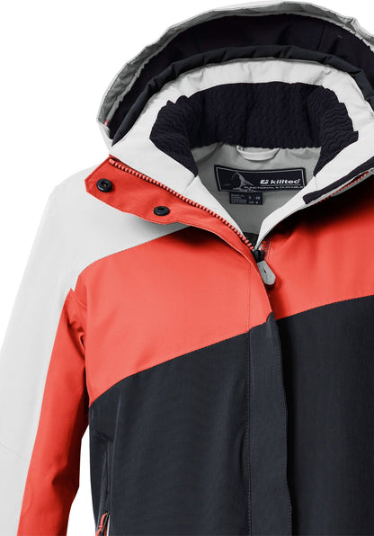 KILLTEC KSW 26 WMN SKI JCKT, bright coral