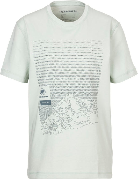 MAMMUT Lucendro Core T-Shirt Men Graphic, silver sage