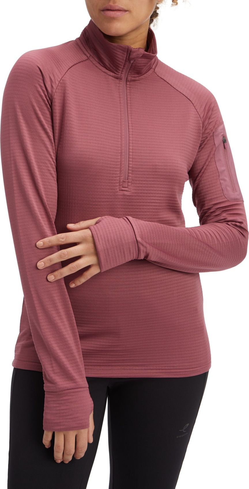 ENERGETCS Da.-Langarmshirt Wilona W, RED WINE