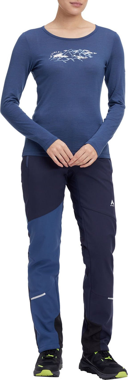 MC KINLEY Da.-T-Shirt Shane II LS W, NAVY