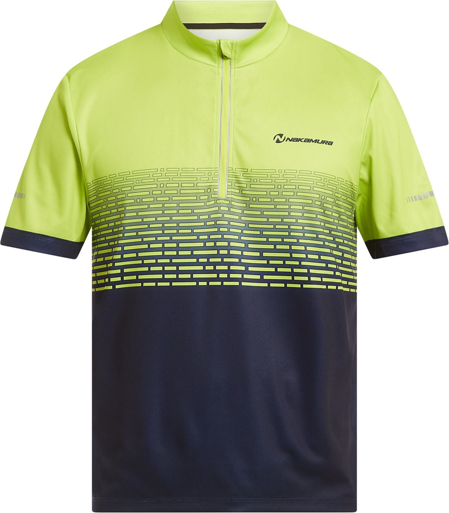 NAKAMURA He.-Fahrrad-Trikot Daniel III M, GREEN LIME/NAVY DARK