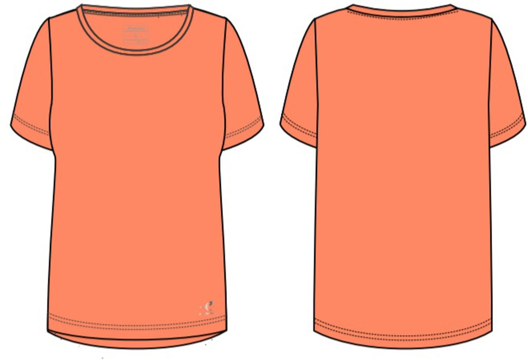 ENERGETCS Da.-T-Shirt Gora II SS W, ORANGE DARK
