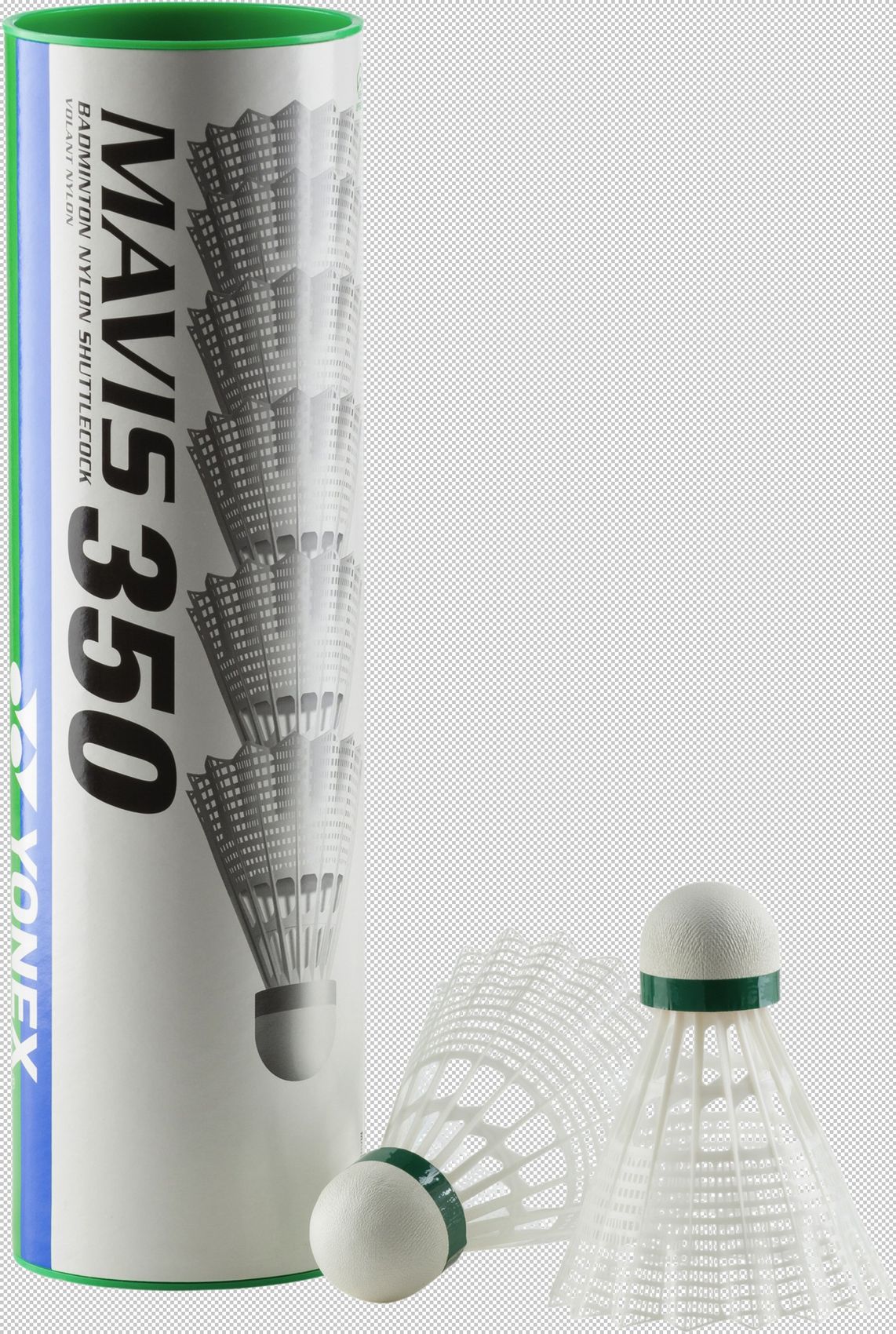 INTERSPORT Badminton-Ball Mavis 350 6er Dose, WEIß Default Title