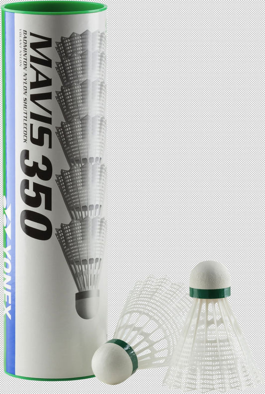 INTERSPORT Badminton-Ball Mavis 350 6er Dose, WEIß Default Title