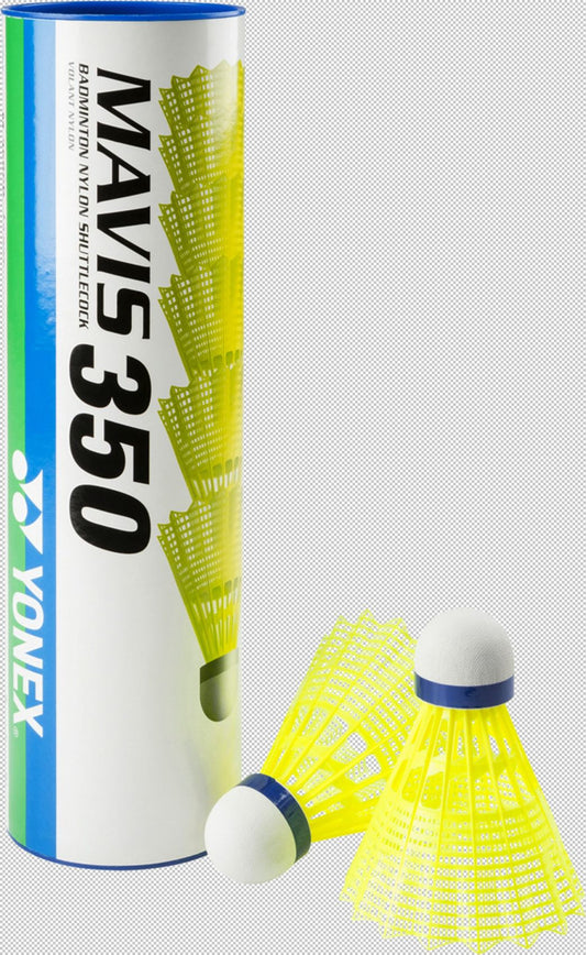 INTERSPORT Badminton-Ball Mavis 350 6er Dose, GELB Default Title