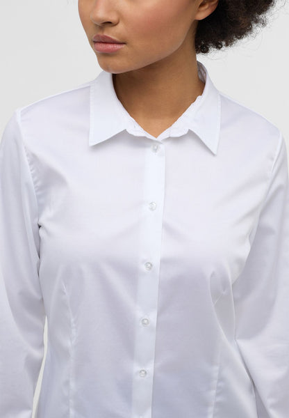ETERNA Satin Shirt Bluse Satingewebe Langarm