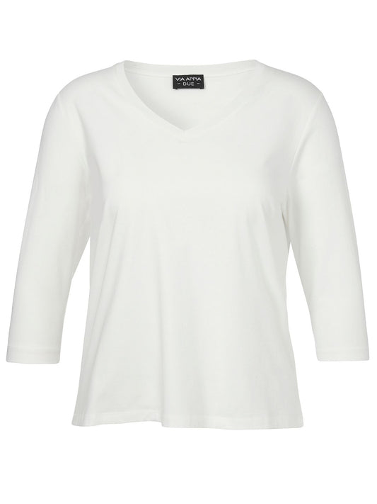 T-Shirt V-Ausschnitt 3/4 Arm