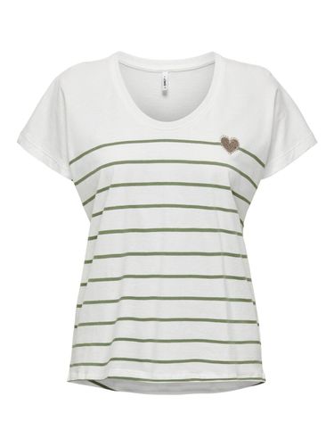 ONLY ONLY ONLEMILY LIFE S/S HEART TOP CS JRS XL