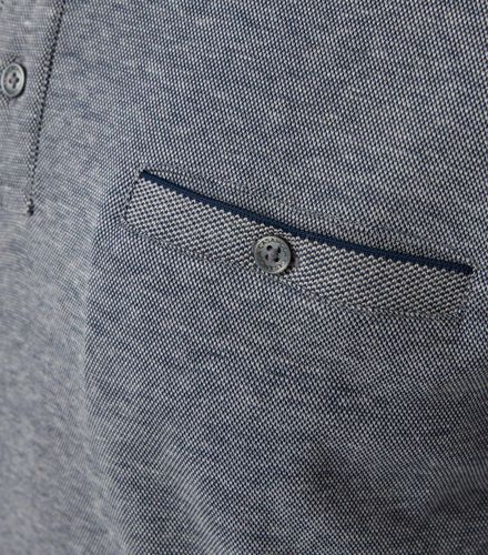 CASA MODA Polo-Shirt Langarm gestreift