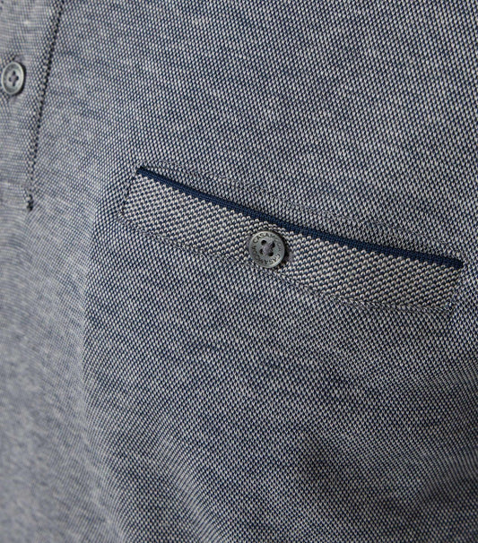 CASA MODA Polo-Shirt Langarm