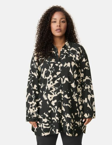 SAMOON Longbluse aus Satin