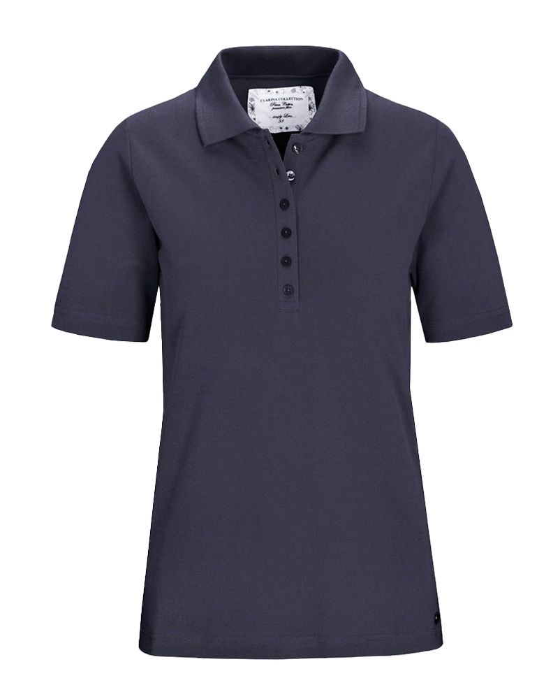 CLARINA Polo-Shirt, 1/2 Arm, uni, MARINE