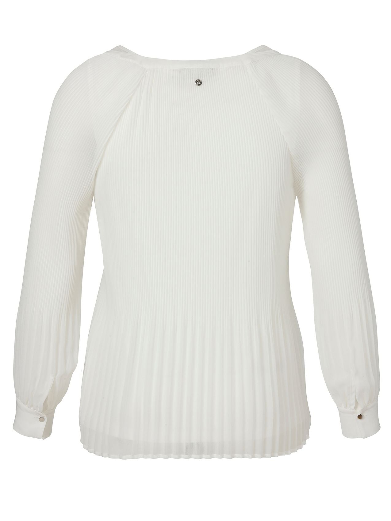 Bluse V-Ausschnitt 1/1 Arm Plissee