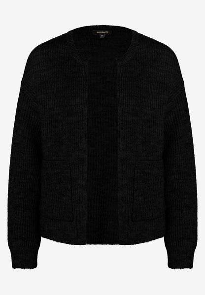 MORE & MORE Rippen-Strickjacke schwarz Herbst-Kollektion 40