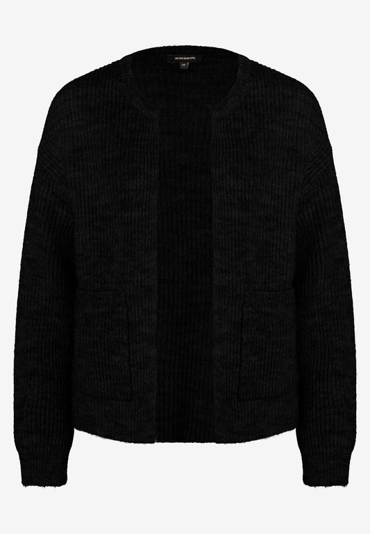 MORE & MORE Rippen-Strickjacke schwarz Herbst-Kollektion 40
