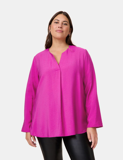 SAMOON Fein schimmernde Bluse