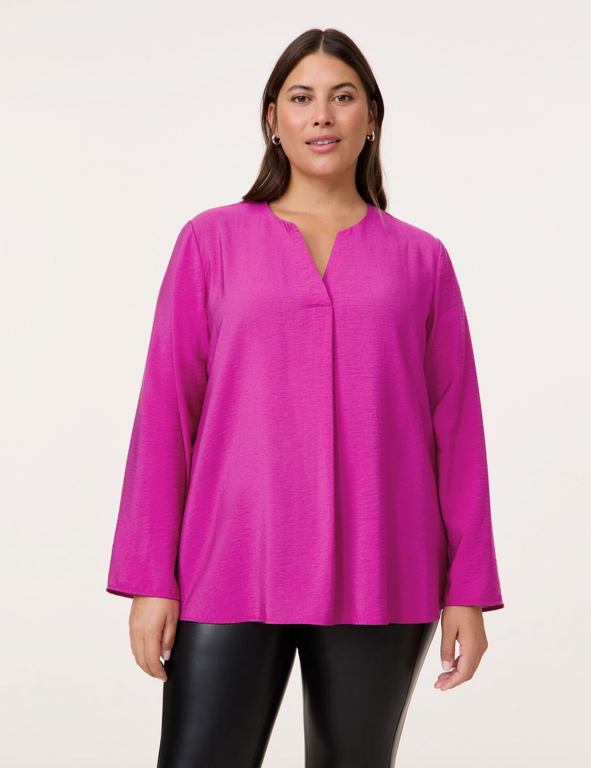 SAMOON Fein schimmernde Bluse