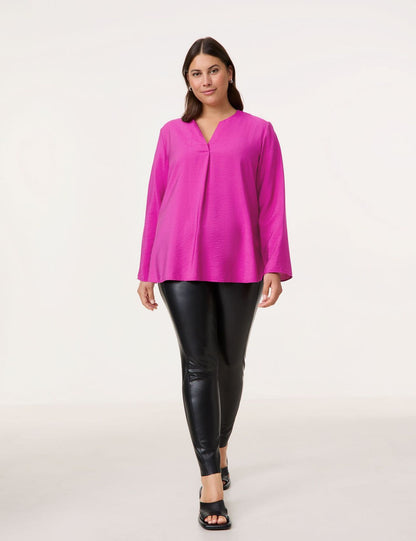 SAMOON Fein schimmernde Bluse