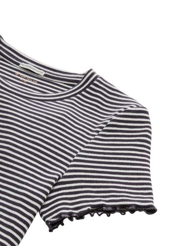 TOM TAILOR Cropped Rib T-Shirt mit Bio-Baumwolle