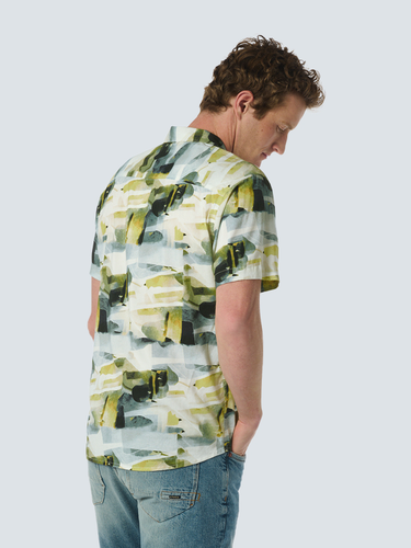 Shirt Short Sleeve Resort Collar Allover Printed