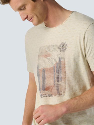 NO EXCESS NO EXCESS T-Shirt Crewneck Slub Stripes With Linen