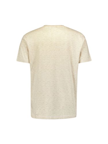 NO EXCESS NO EXCESS T-Shirt Crewneck Slub Stripes With Linen