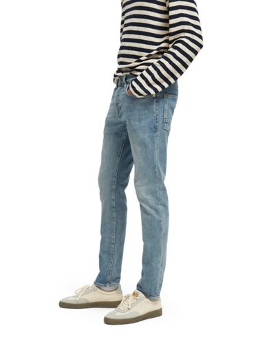 SCOTCH & SODA Essentials Ralston in organic cotto, Aqua Blue