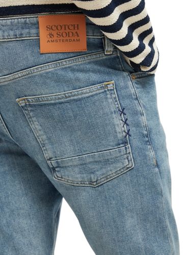 SCOTCH & SODA Essentials Ralston in organic cotto, Aqua Blue