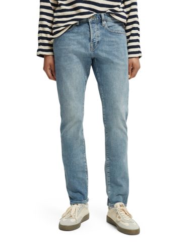 SCOTCH & SODA Essentials Ralston in organic cotto, Aqua Blue
