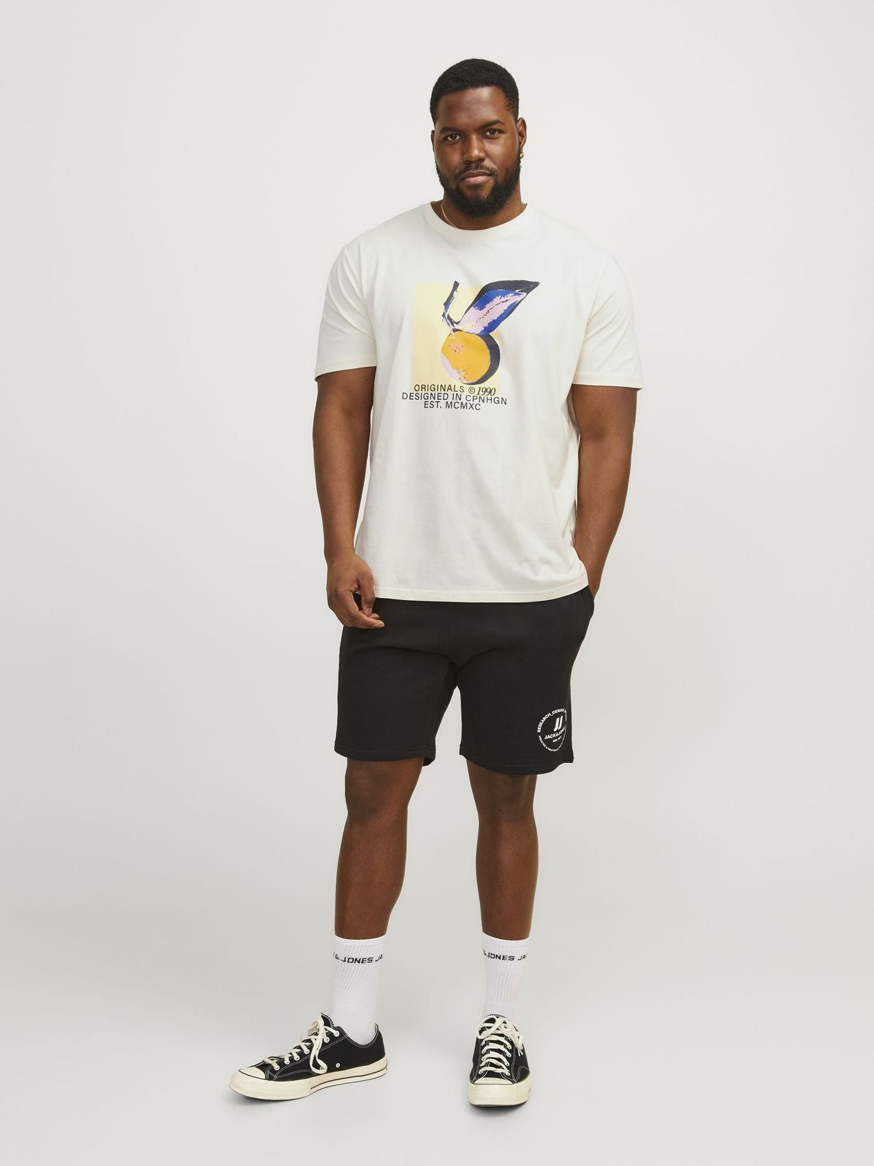 JACK & JONES JACK&JONES JORTAMPA AOP BRANDING TEE SS C.N PLS