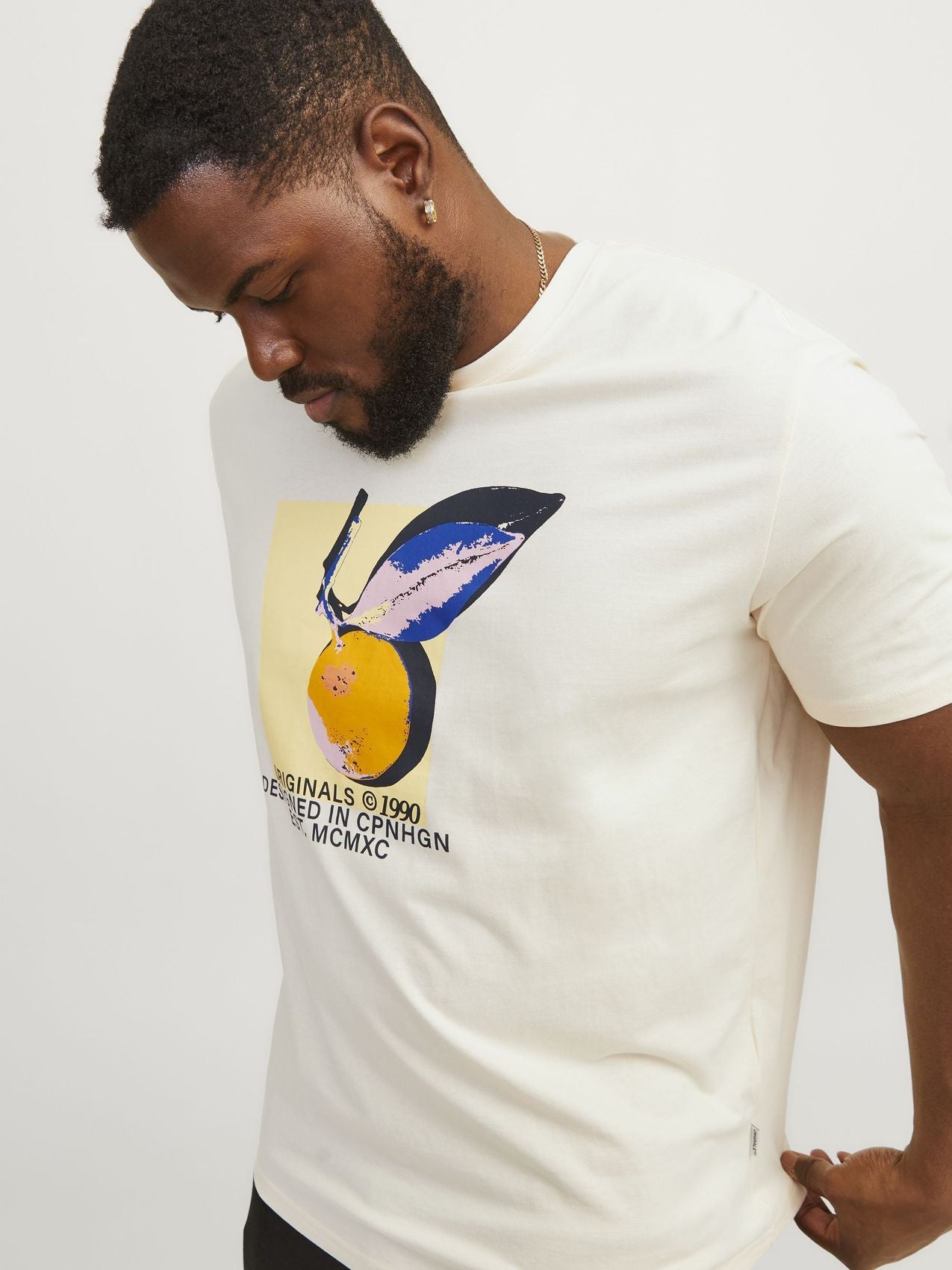 JACK & JONES JACK&JONES JORTAMPA AOP BRANDING TEE SS C.N PLS