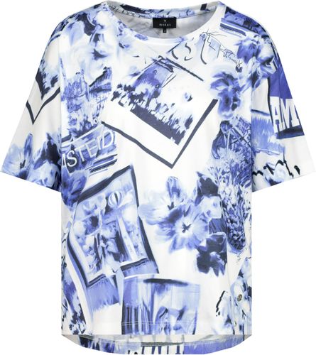 MONARI T-Shirt, navy gemustert