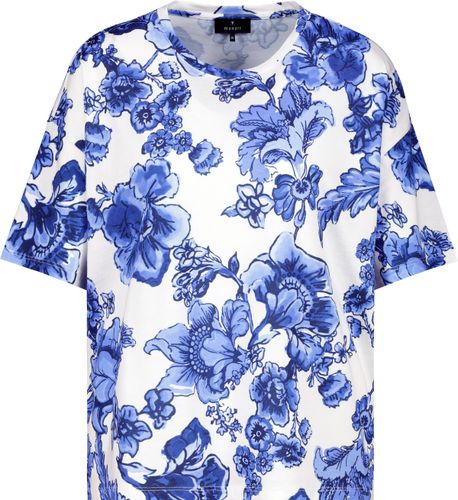 MONARI T-Shirt, denim blue gemustert