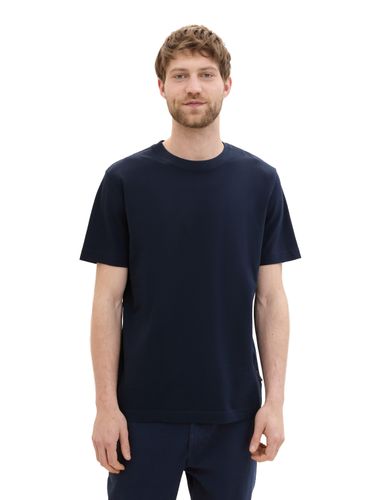 TOM TAILOR T-Shirt mit Piqué Struktur