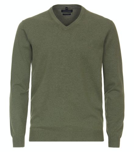 CASA MODA Pullover mit V-Ausschnitt uni 004430
