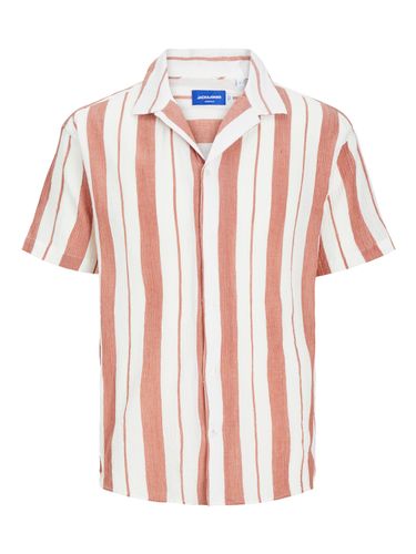 JACK & JONES JACK&JONES JORLUKE CREPE STRIPE SHIRT SS STYD24 L