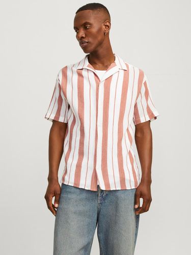 JACK & JONES JACK&JONES JORLUKE CREPE STRIPE SHIRT SS STYD24