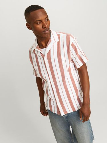 JACK & JONES JACK&JONES JORLUKE CREPE STRIPE SHIRT SS STYD24