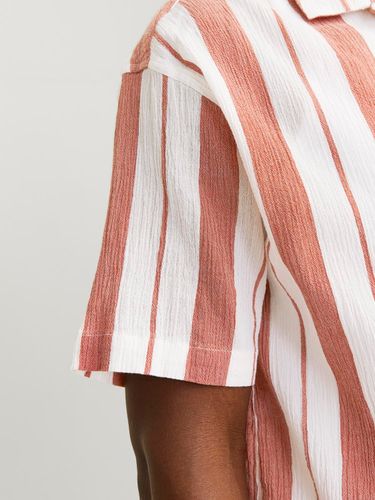 JACK & JONES JACK&JONES JORLUKE CREPE STRIPE SHIRT SS STYD24