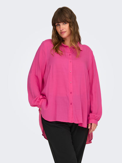 ONLY CARMAKOMA CARFREYJA L/S LONG SHIRT WVN