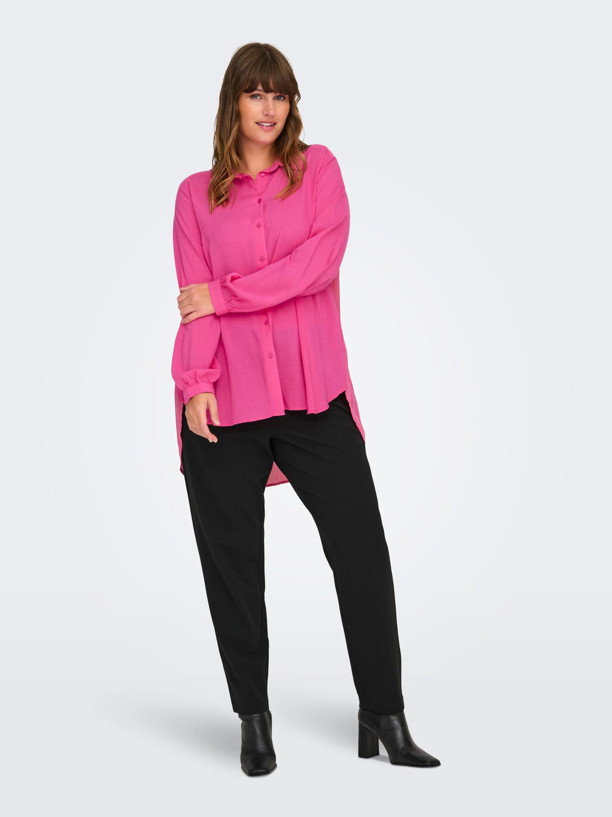 ONLY CARMAKOMA CARFREYJA L/S LONG SHIRT WVN